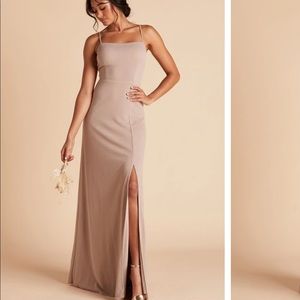 BIRDY GREY BEENY DRESS CREPE TAUPE size small